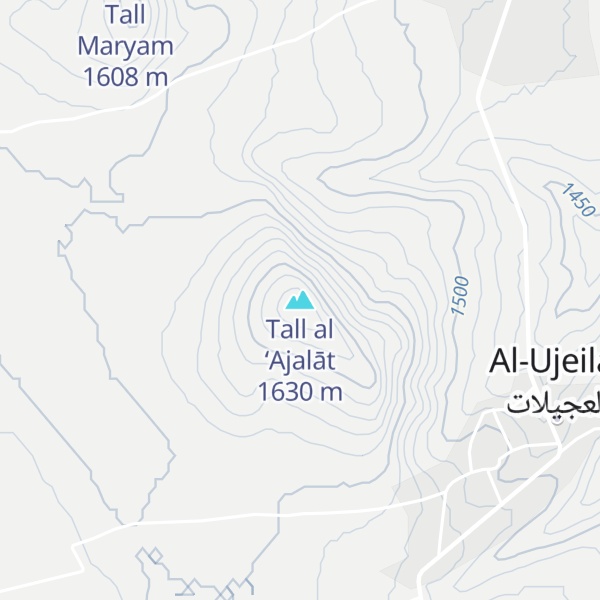 Map of Tall al ‘Ajalāt