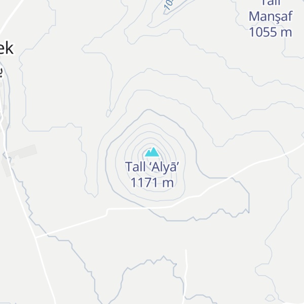 Map of Tall ‘Alyā’