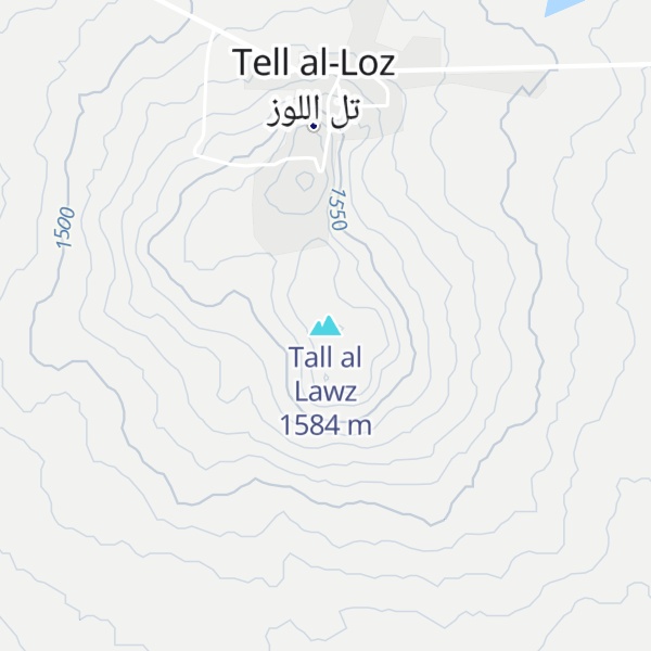 Map of Tall al Lawz