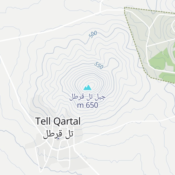 Map of جبل تل قرطل