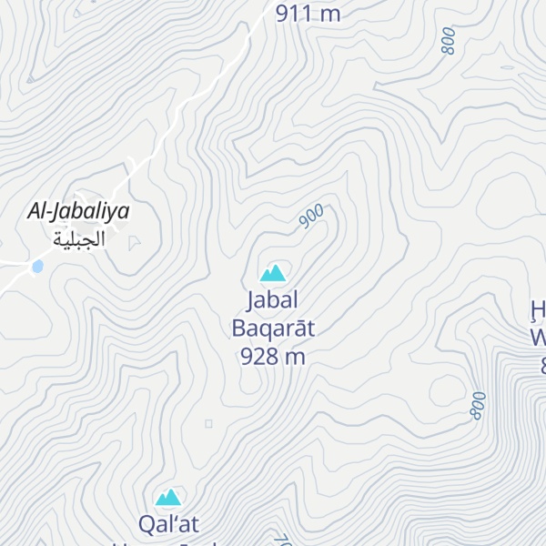 Map of Jabal Baqarāt