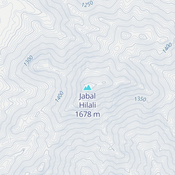 Map of Jabal Hilali