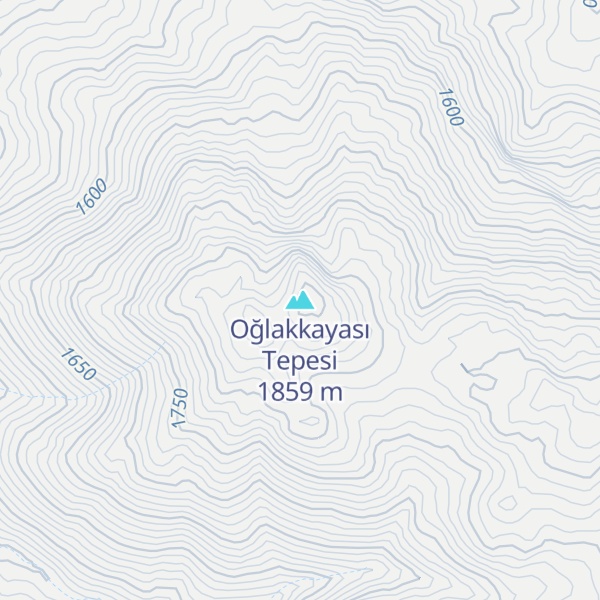 Map of Oğlakkayası Tepesi