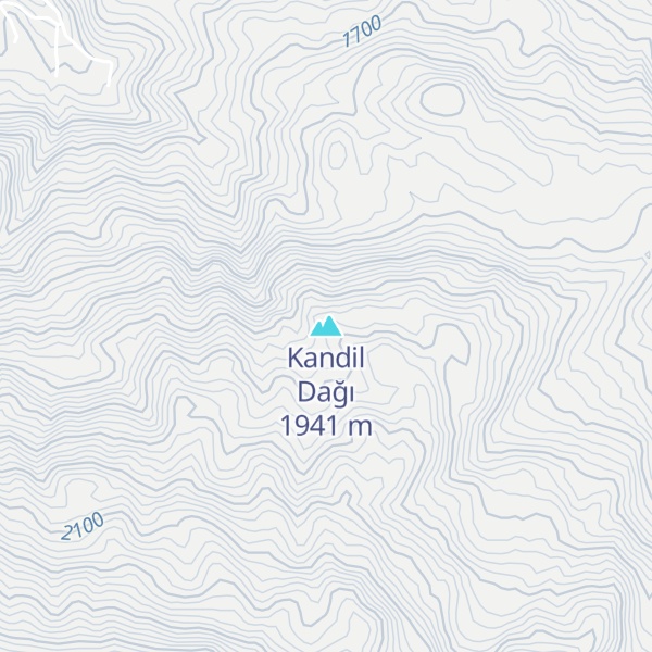 Map of Kandil Dağı