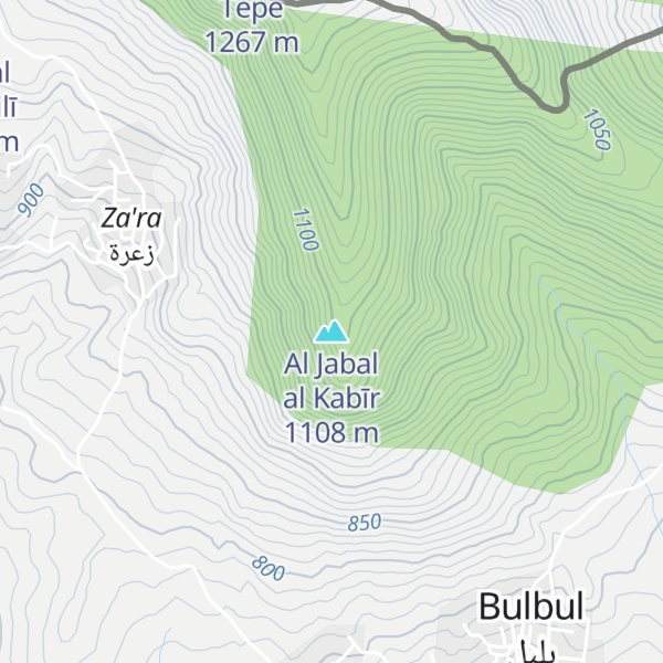 Map of Al Jabal al Kabīr
