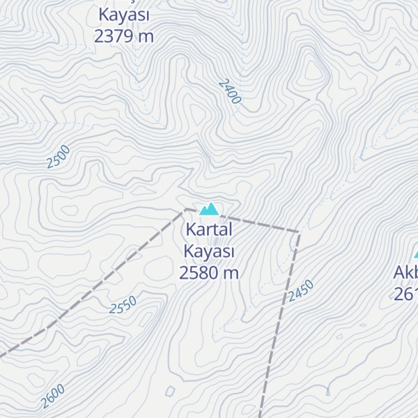 Map of Kartal Kayası