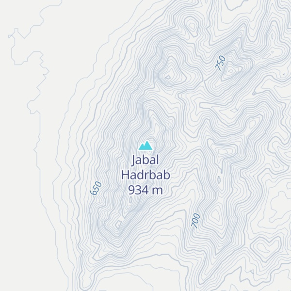 Map of Jabal Hadrbab