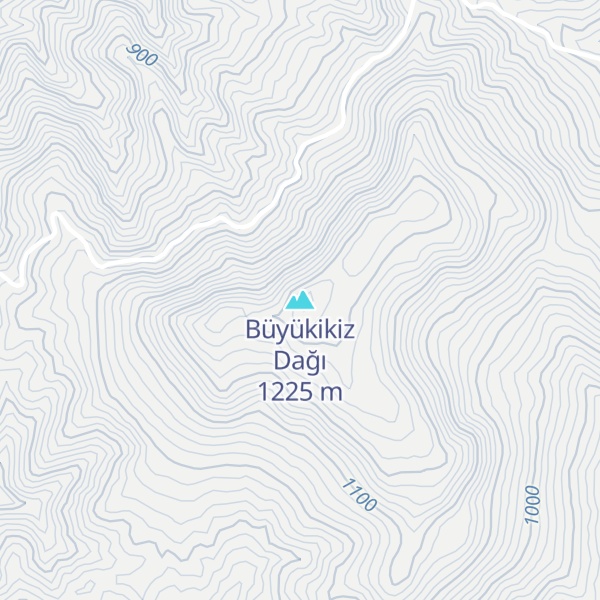 Map of Büyükikiz Dağı