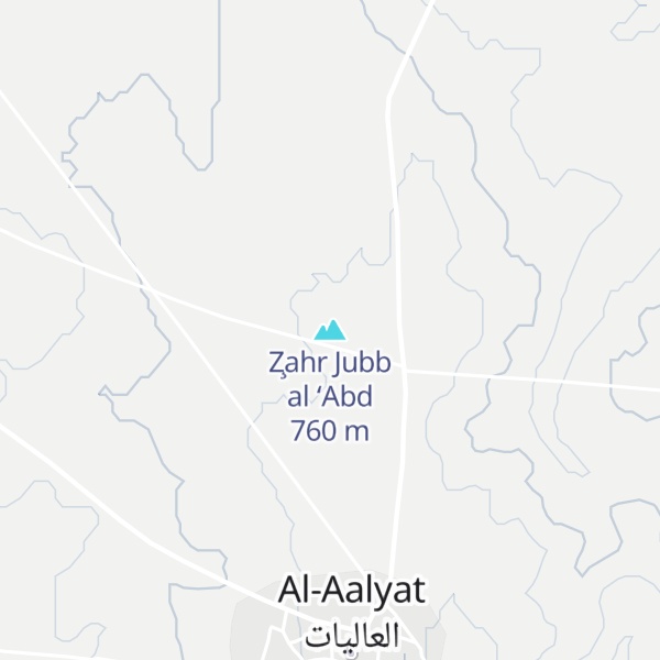 Map of Z̧ahr Jubb al ‘Abd
