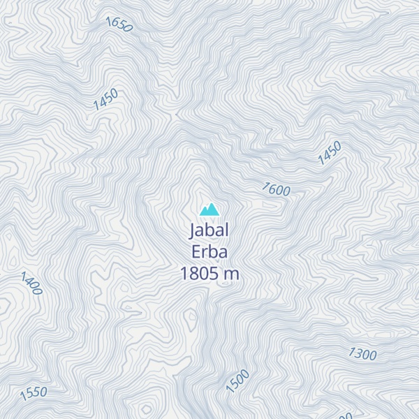 Map of Jabal Erba