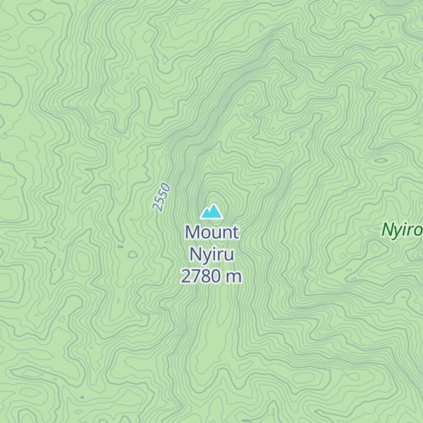 Map of Mount Nyiru