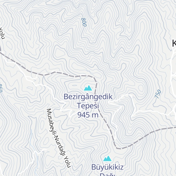 Map of Bezirgângedik Tepesi