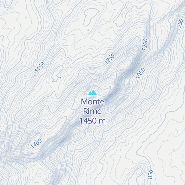 Map of Monte Rimo