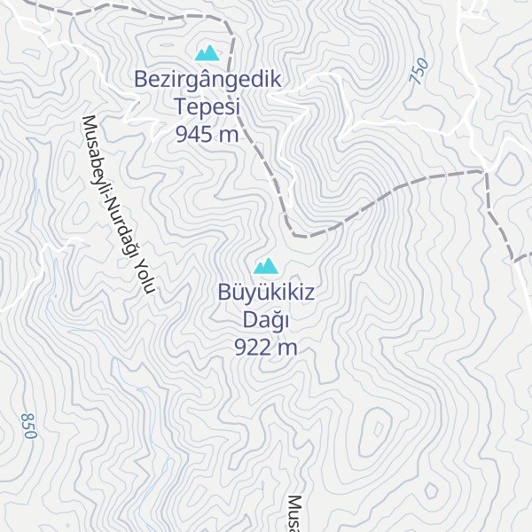 Map of Büyükikiz Dağı