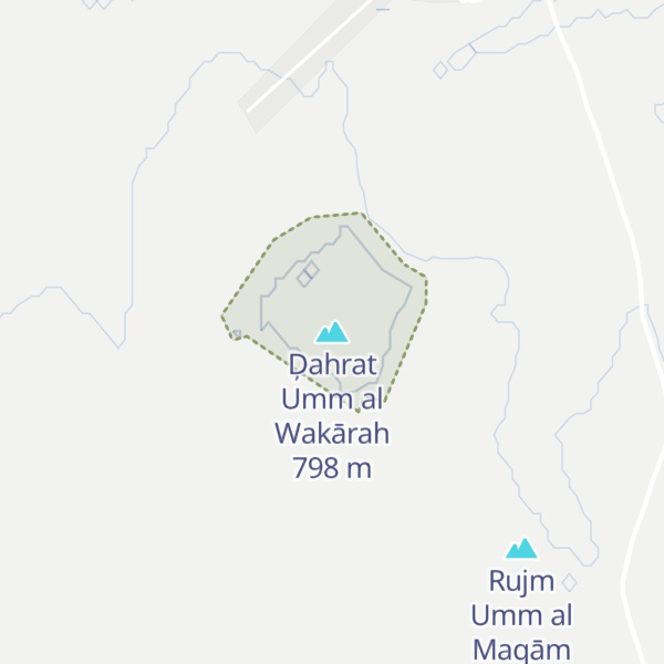 Map of Ḑahrat Umm al Wakārah