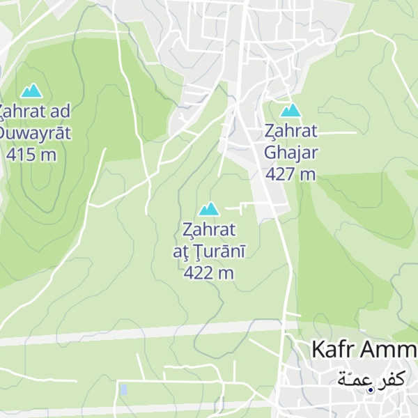 Map of Z̧ahrat aţ Ţurānī