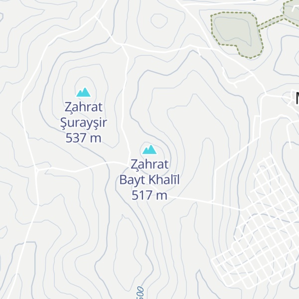 Map of Z̧ahrat Bayt Khalīl