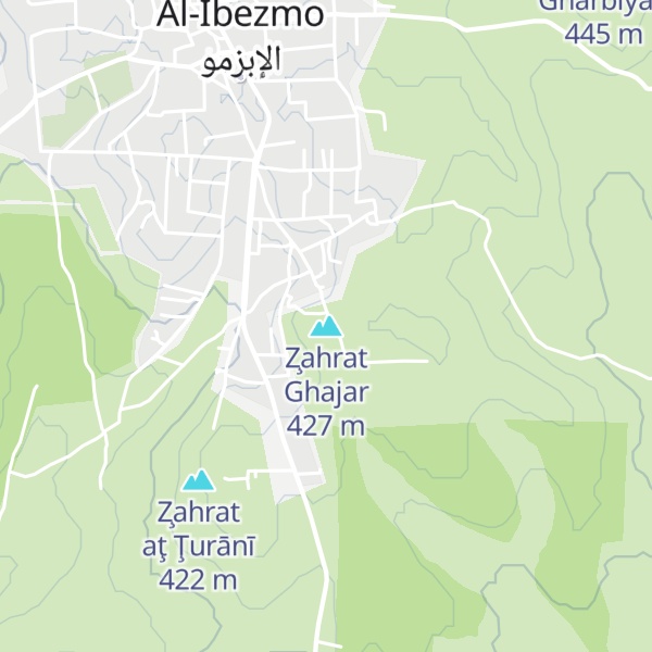 Map of Z̧ahrat Ghajar