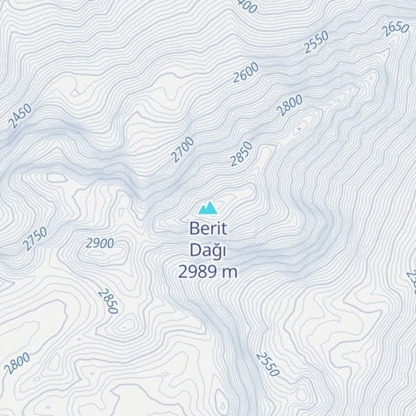 Map of Berit Dağı