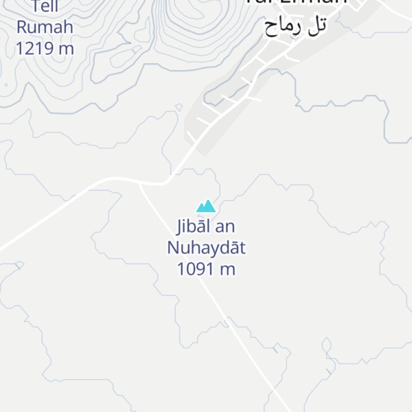 Map of Jibāl an Nuhaydāt