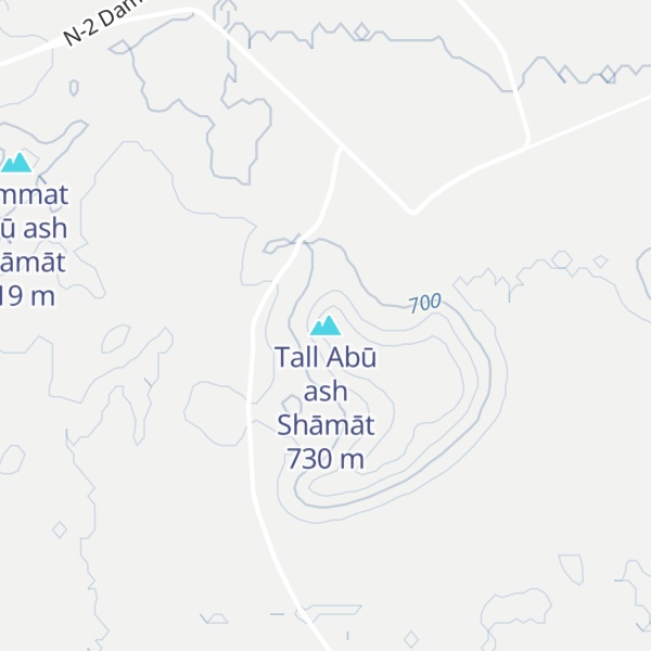 Map of Tall Abū ash Shāmāt