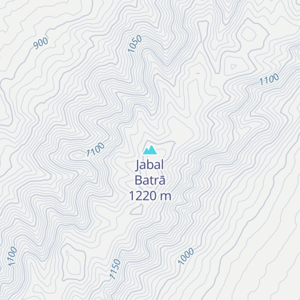 Map of Jabal Batrā