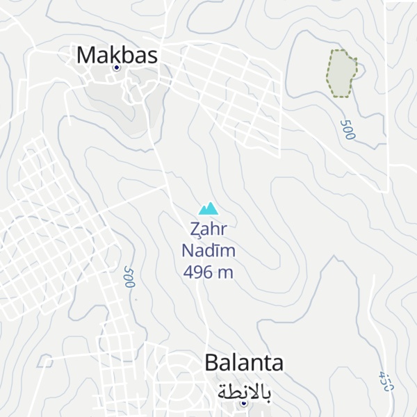 Map of Z̧ahr Nadīm