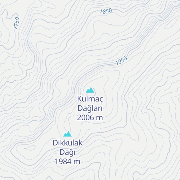 Map of Kulmaç Dağları