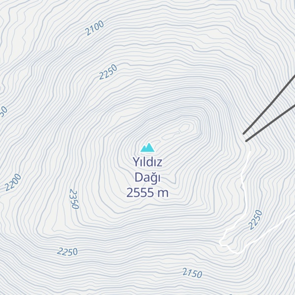 Map of Yıldız Dağı