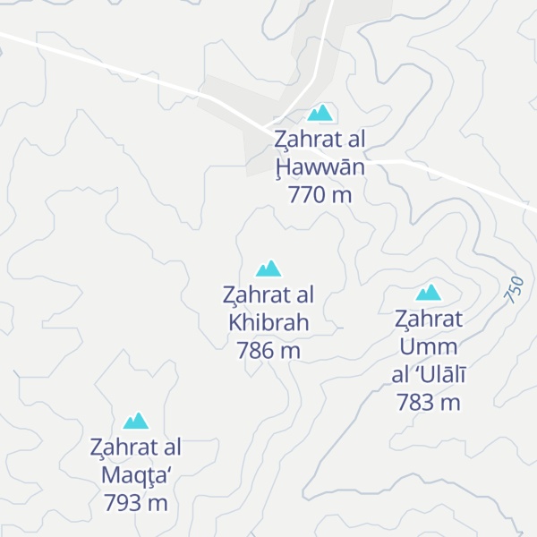 Map of Z̧ahrat al Khibrah