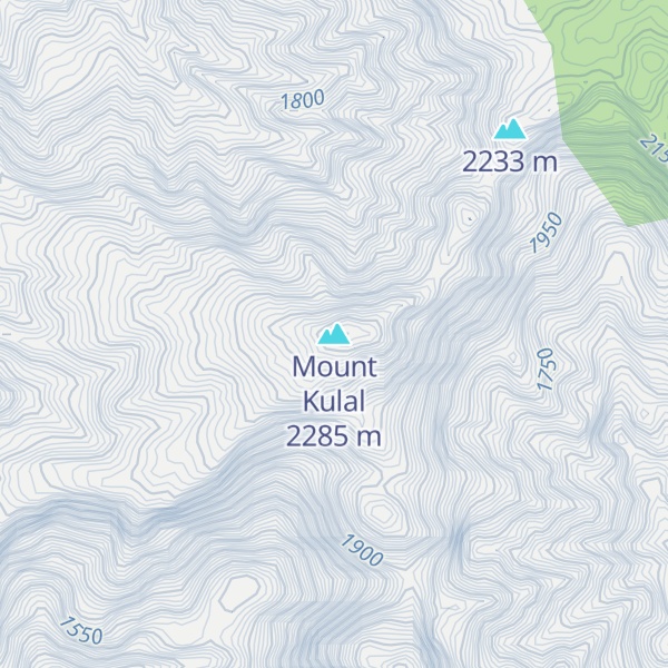 Map of Mount Kulal