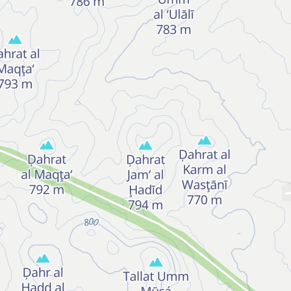 Map of Ḑahrat Jam‘ al Ḩadīd