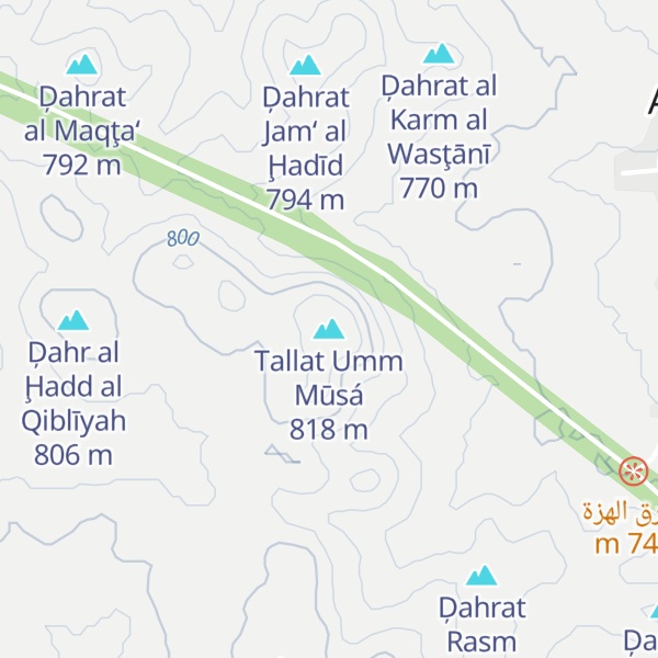 Map of Tallat Umm Mūsá