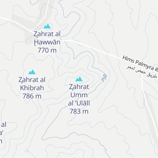 Map of Z̧ahrat Umm al ‘Ulālī
