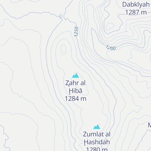 Map of Z̧ahr al Ḩibā