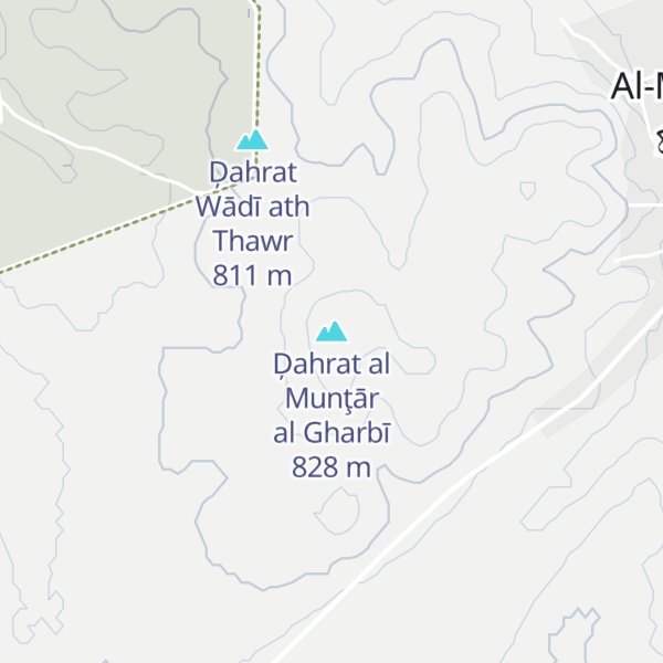 Map of Ḑahrat al Munţār al Gharbī