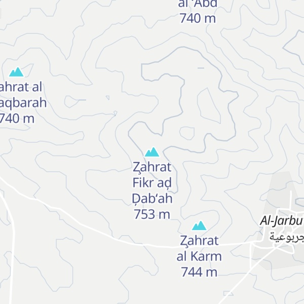 Map of Z̧ahrat Fikr aḑ Ḑab‘ah