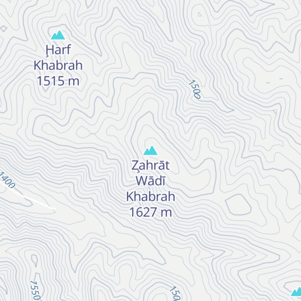Map of Z̧ahrāt Wādī Khabrah