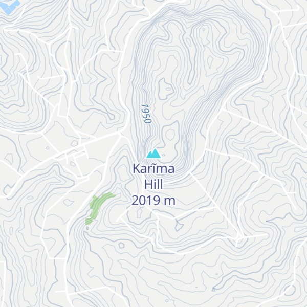 Map of Karĩma Hill