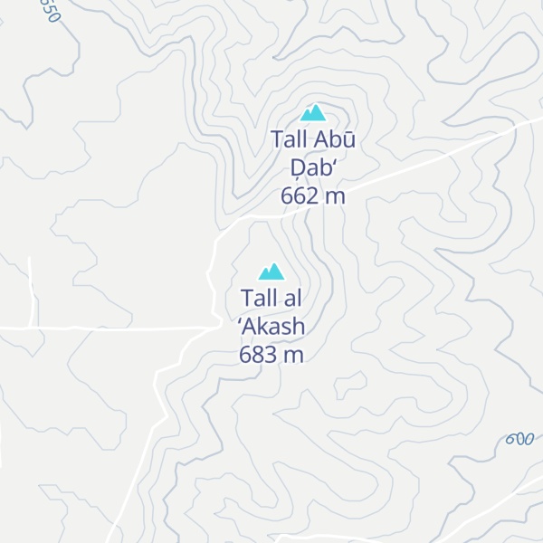 Map of Tall al ‘Akash