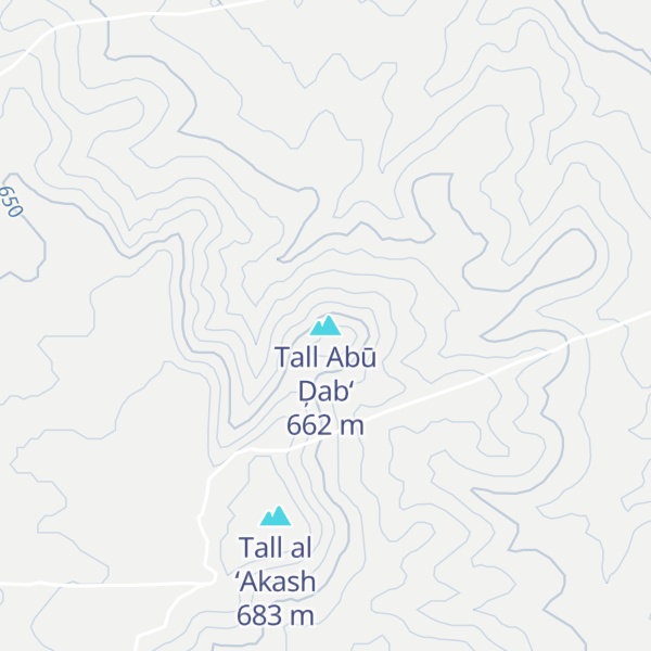 Map of Tall Abū Ḑab‘