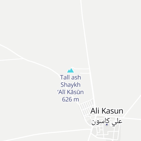 Map of Tall ash Shaykh ‘Alī Kāsūn