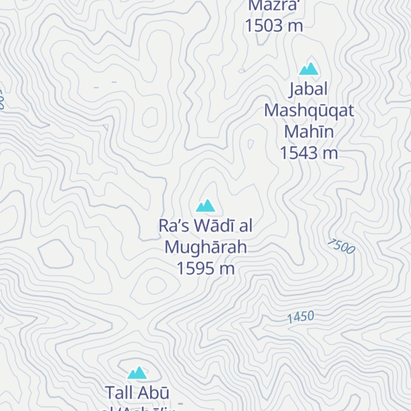 Map of Ra’s Wādī al Mughārah