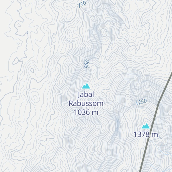 Map of Jabal Rabussom