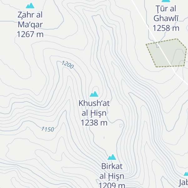 Map of Khush‘at al Ḩişn