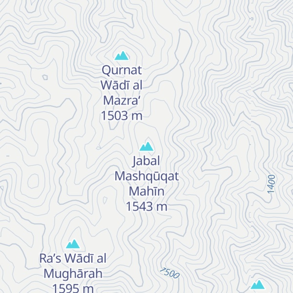 Map of Jabal Mashqūqat Mahīn