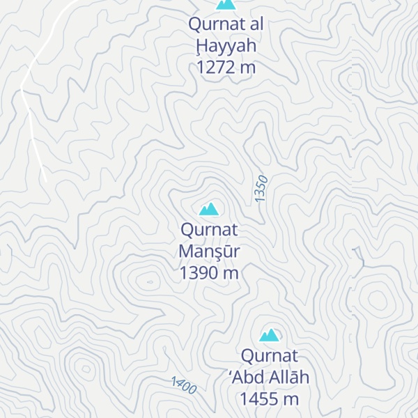 Map of Qurnat Manşūr