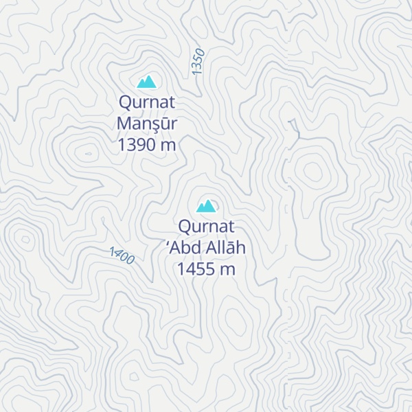 Map of Qurnat ‘Abd Allāh