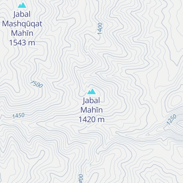 Map of Jabal Mahīn