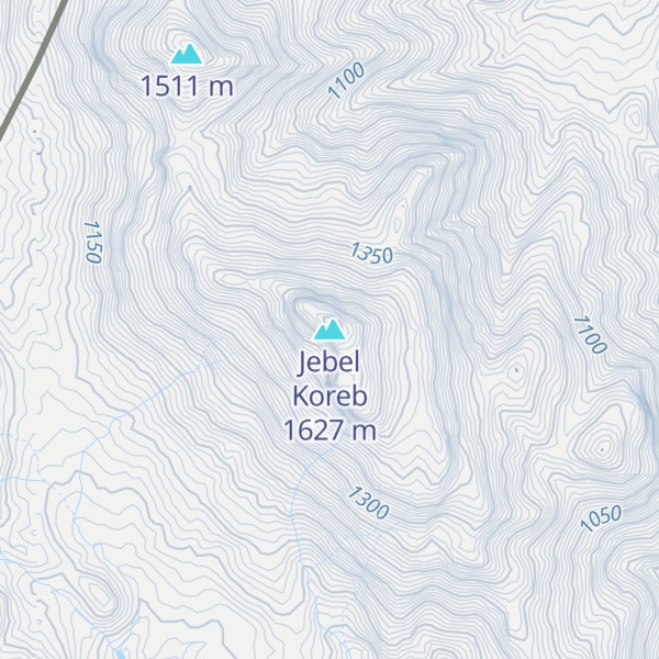 Map of Jebel Koreb